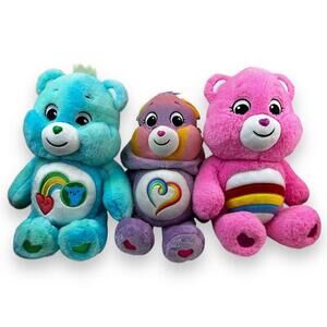Care Bears Plush Toy Set - Rainbow & Love Theme